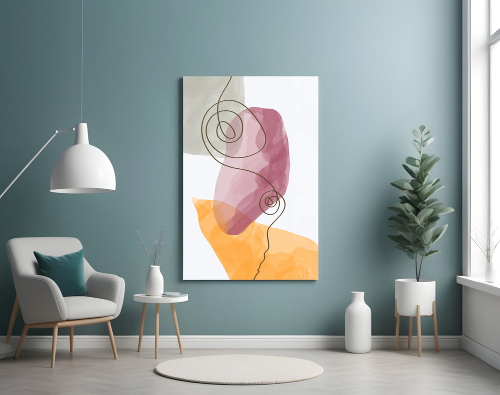Mauve Stack panel adding calm mood to a hallway