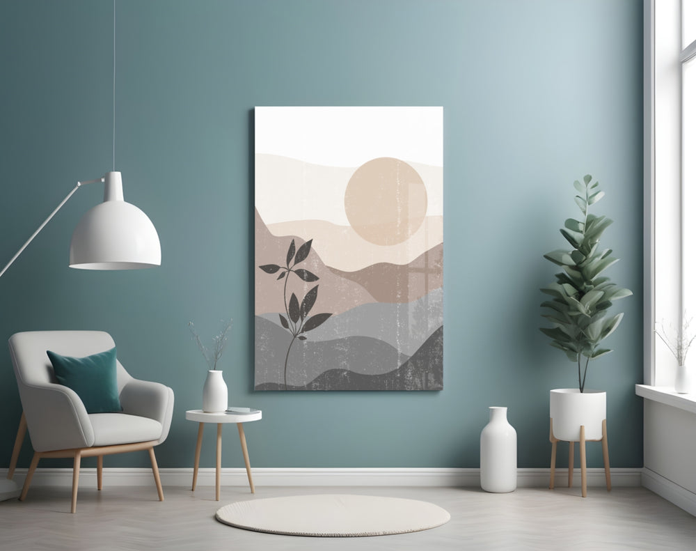 Nordic Hills panel adding calm mood to a living room