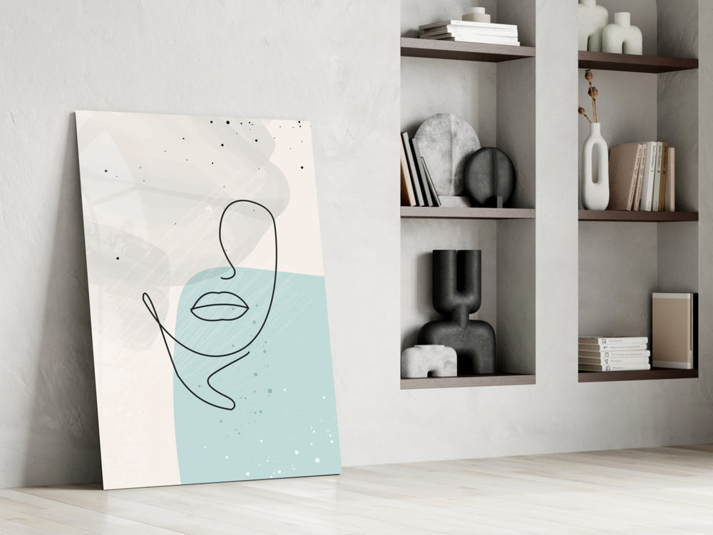 Sky Line Portrait panel catching window light to reveal its tactile flow