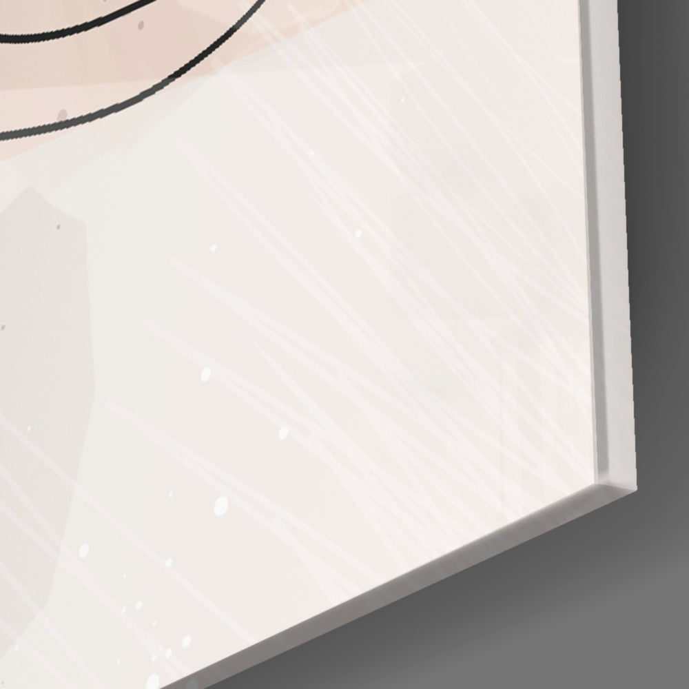 Mustard Line Portrait panel catching window light to reveal its tactile flow