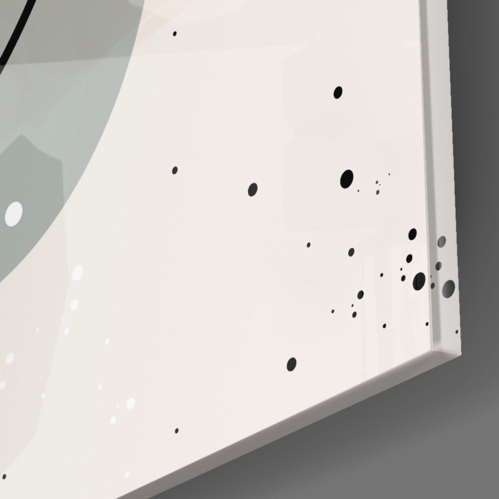 Peach Arc panel catching window light to reveal its tactile curve