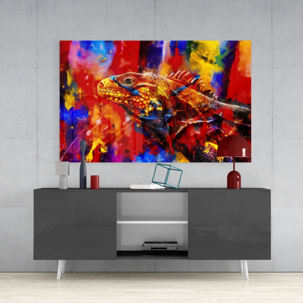 Chameleon Glass Wall Art.