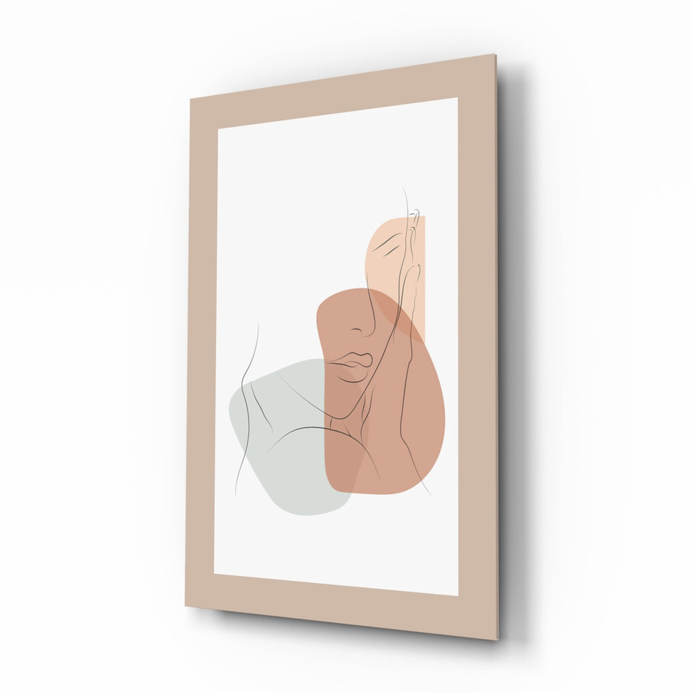 Scandi-line panel bringing romantic drama to a contemporary entryway