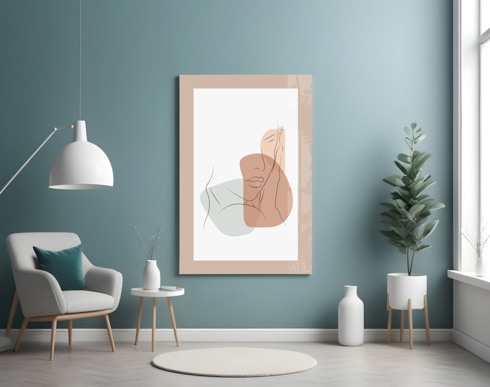 Couple Line panel adding calm mood to a hallway