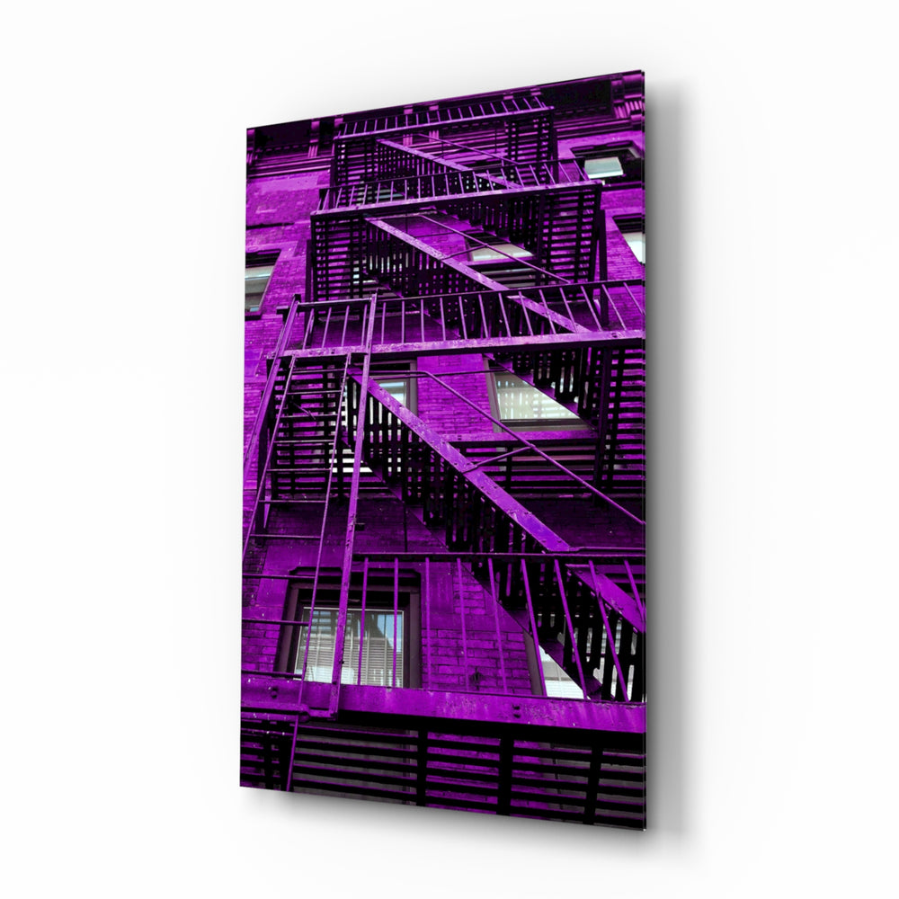 Selective-color panel bringing moody drama to a contemporary urban lounge