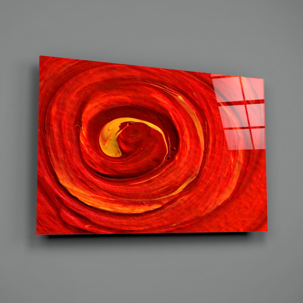 Red Vortex close-up showing crimson swirl with amber gold center