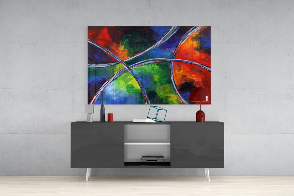 Colors Glass Wall Art.
