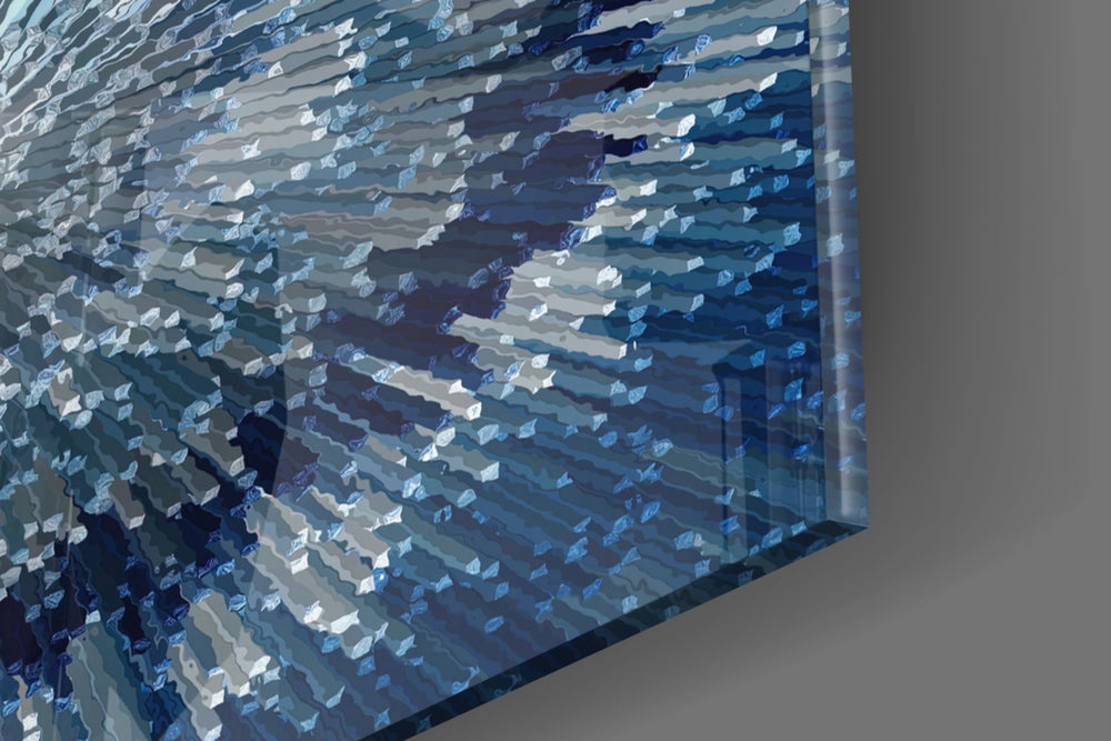 Crystal Burst panel catching window light to reveal its tactile crystal