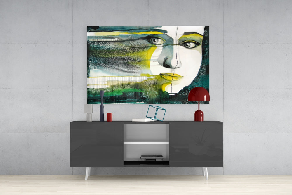 Women's Glass Wall Art.