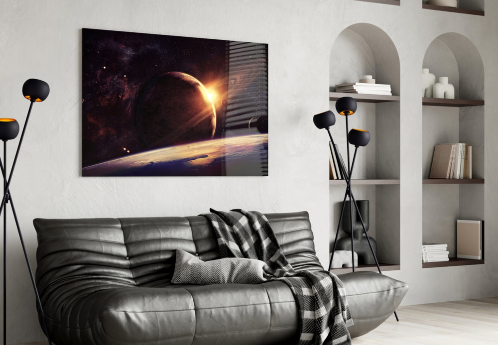 Ringed Planet panel adding editorial mood to a teen room