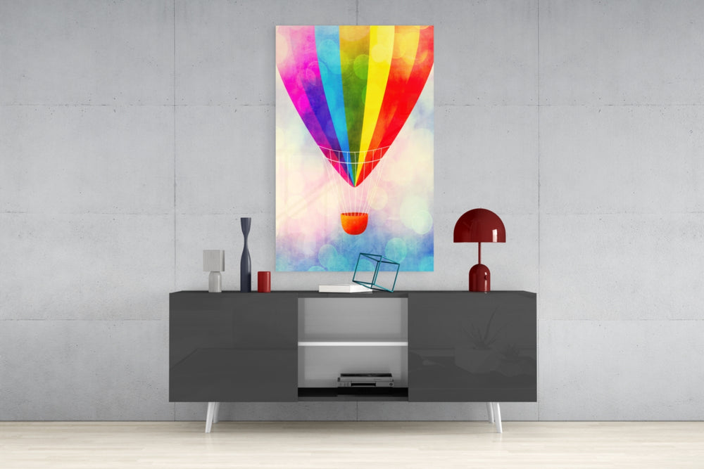 Balloon Glass Wall Art.