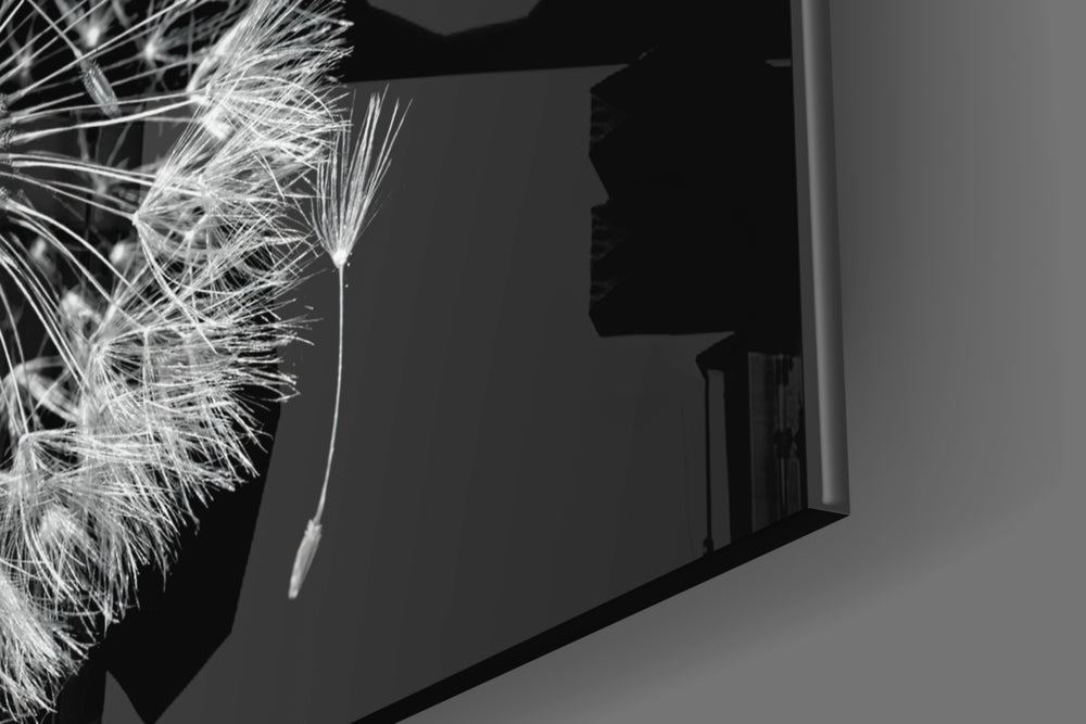Dandelion Wish panel catching window light to reveal its tactile fiber