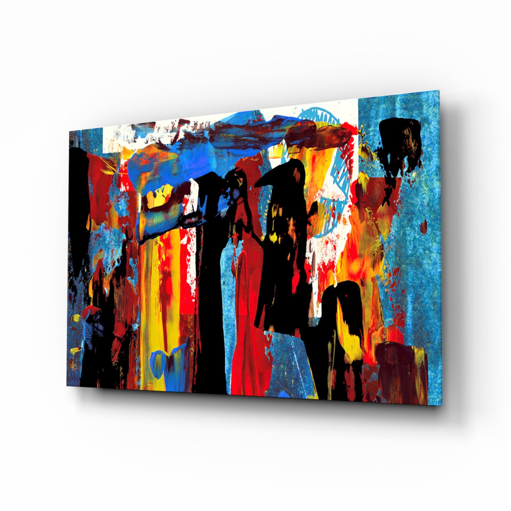 Expressionist-street panel bringing bold drama to a contemporary living space
