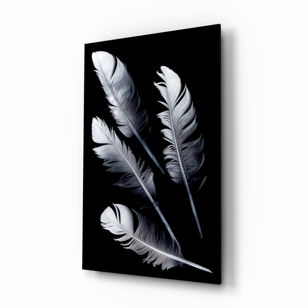 Monochrome-minimal panel bringing elegant drama to a contemporary bedroom