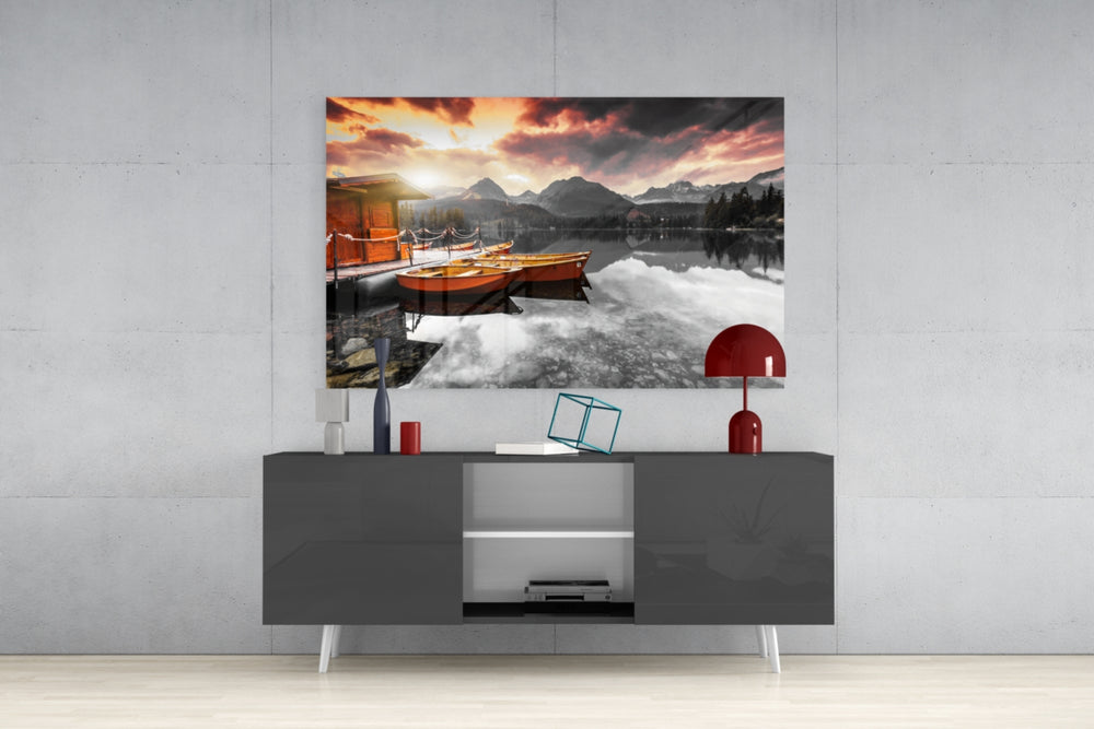 Sunrise Glass Wall Art.
