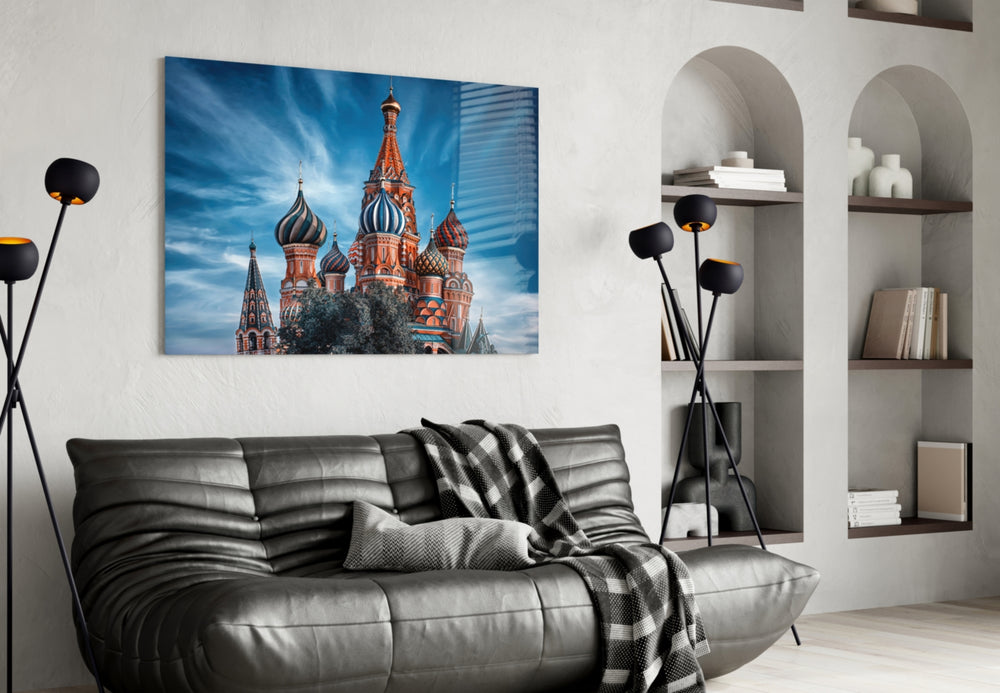 Moscow Cathedral panel adding editorial mood to a hallway