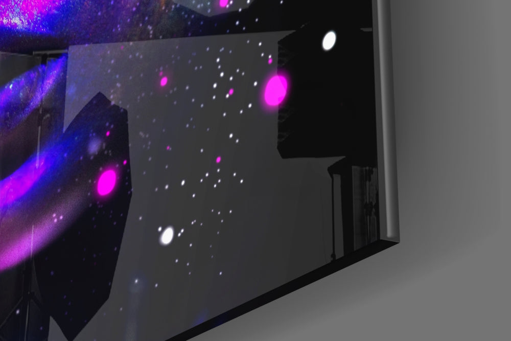 UV Glow panel catching neon-light to reveal its tactile spark