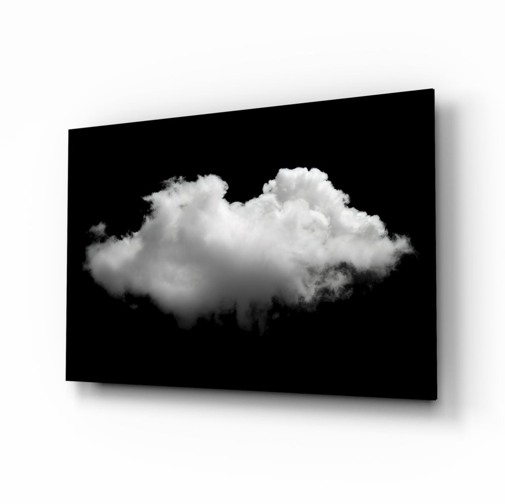 Monochrome-minimal panel bringing serene drama to a contemporary living space