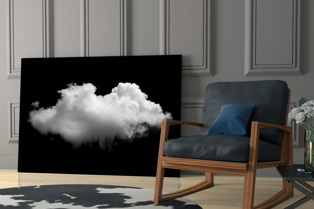 Solo Cloud artwork anchoring a wall with serene minimal palette