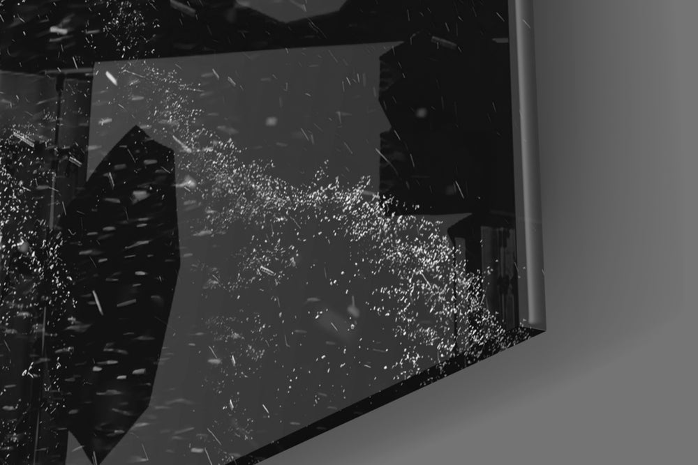 Snow Gorilla panel catching low light to reveal its tactile flake