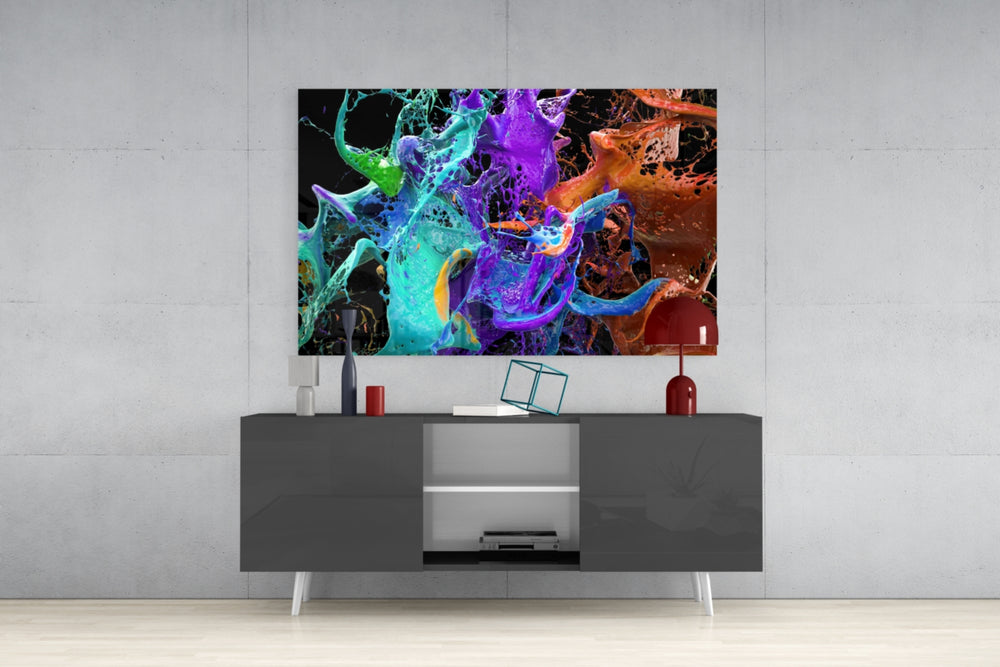 Colors Glass Wall Art.