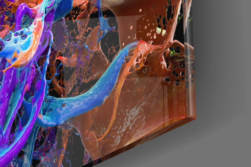 Liquid Splash panel catching window light to reveal its tactile flow