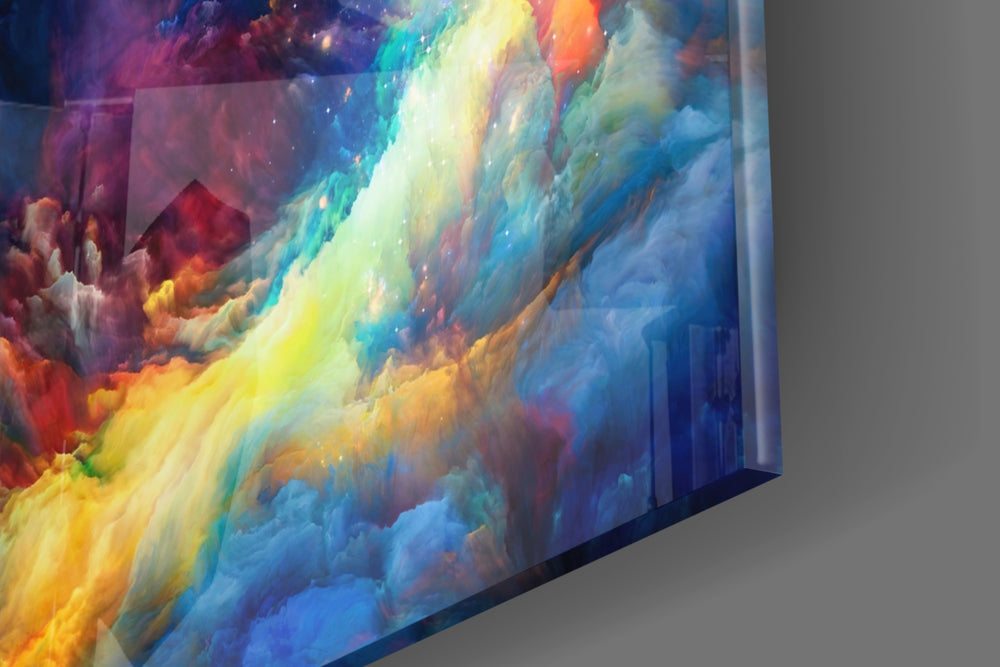 Cosmic Aurora panel catching low light to reveal its tactile drift