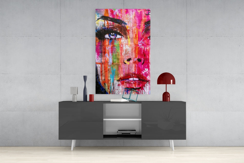 Women's Glass Wall Art.