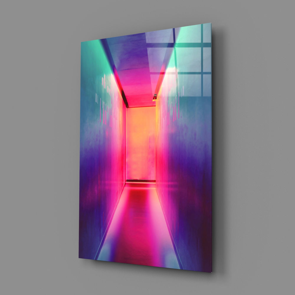 Neon Portal close-up showing cyan-magenta-pink gradient receding to orange portal
