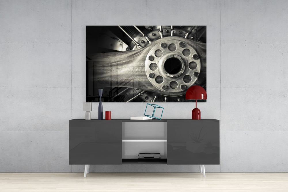 Wheel Glass Wall Art.