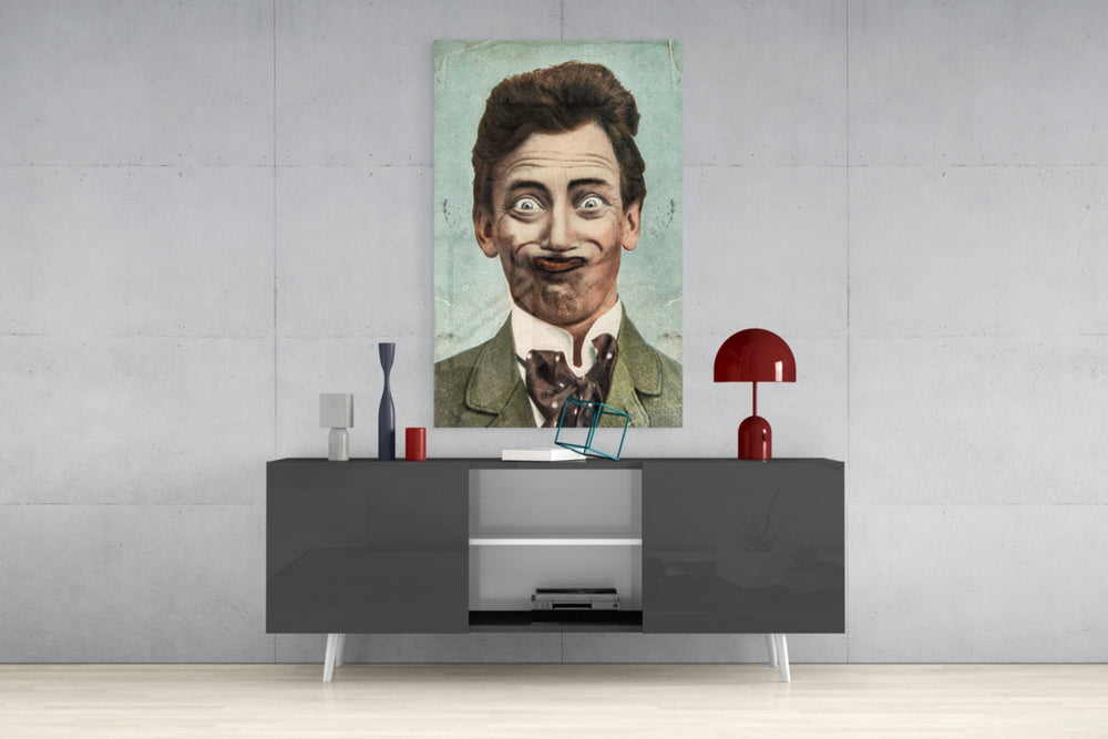 Gentleman Glass Wall Art.