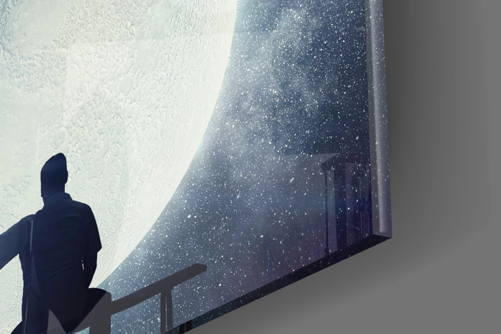 Moon Dreamer panel catching low light to reveal its tactile glow