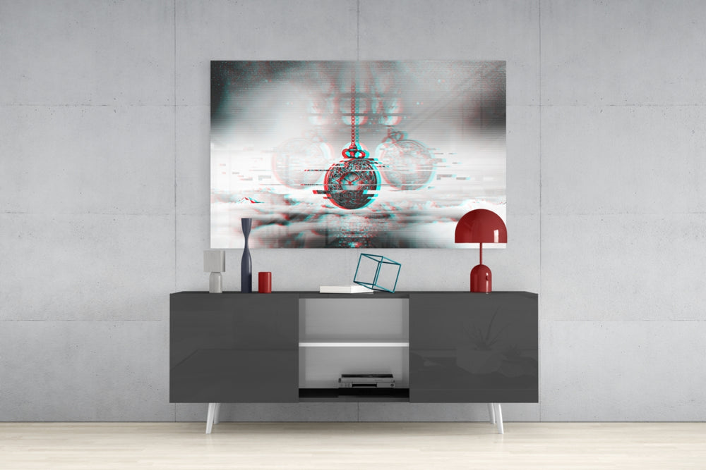 Pocket Clock Glass Wall Art.