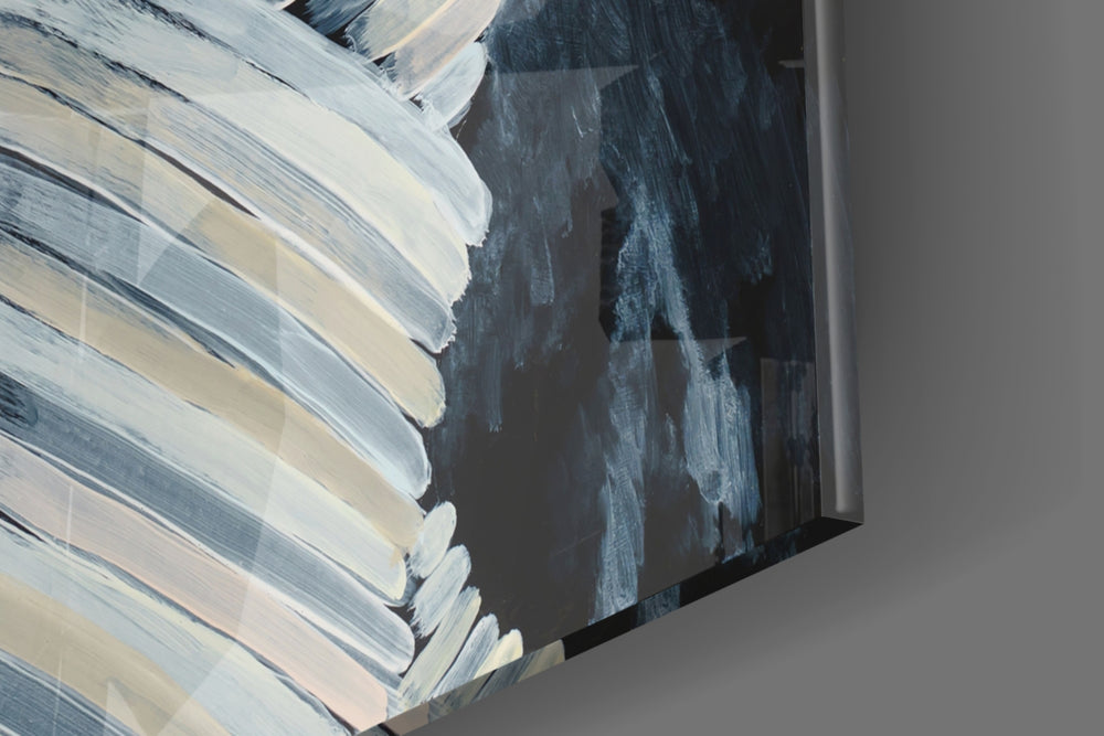 Abstract panel catching low light to reveal its tonal contrast