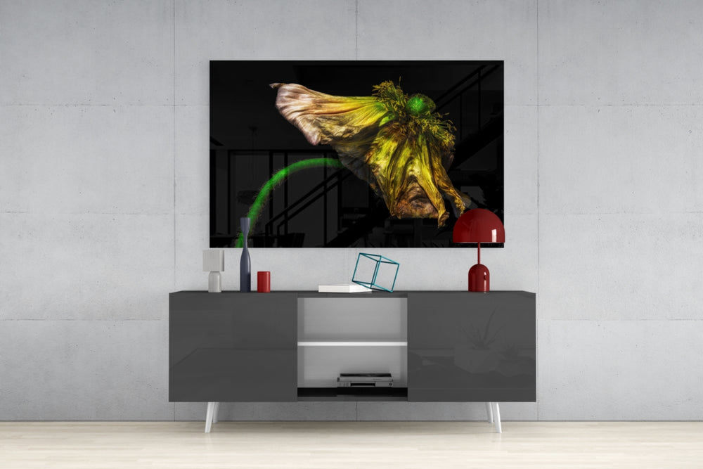 Flower Glass Wall Art.