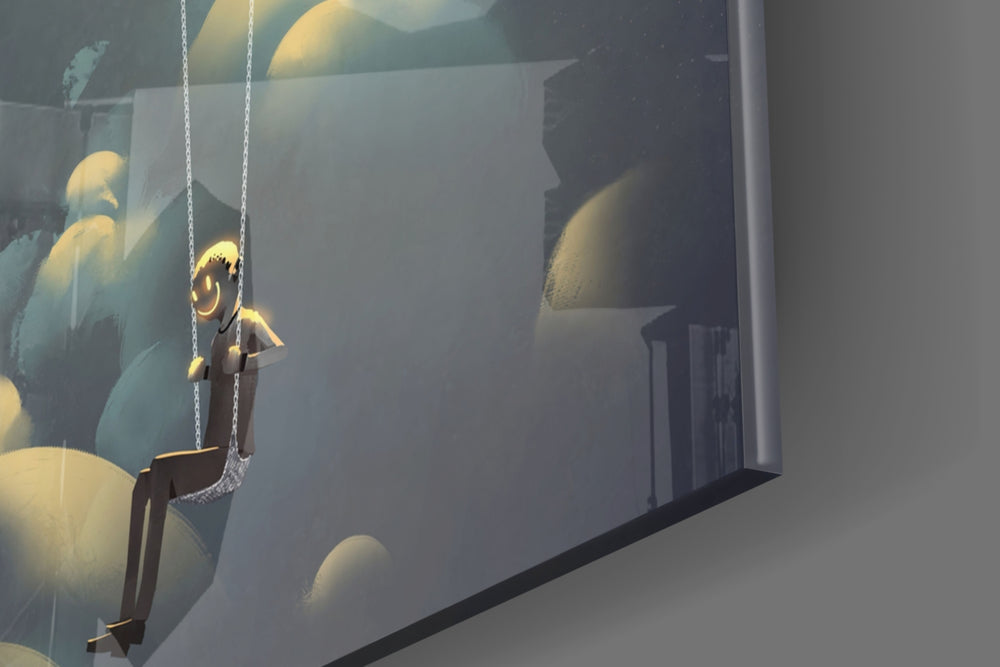 Starry Dream panel catching low light to reveal its luminous warmth
