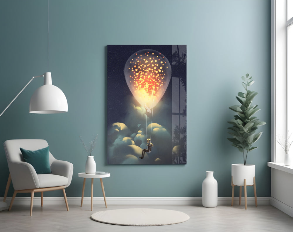 Starry Dream panel adding editorial wonder to a nursery
