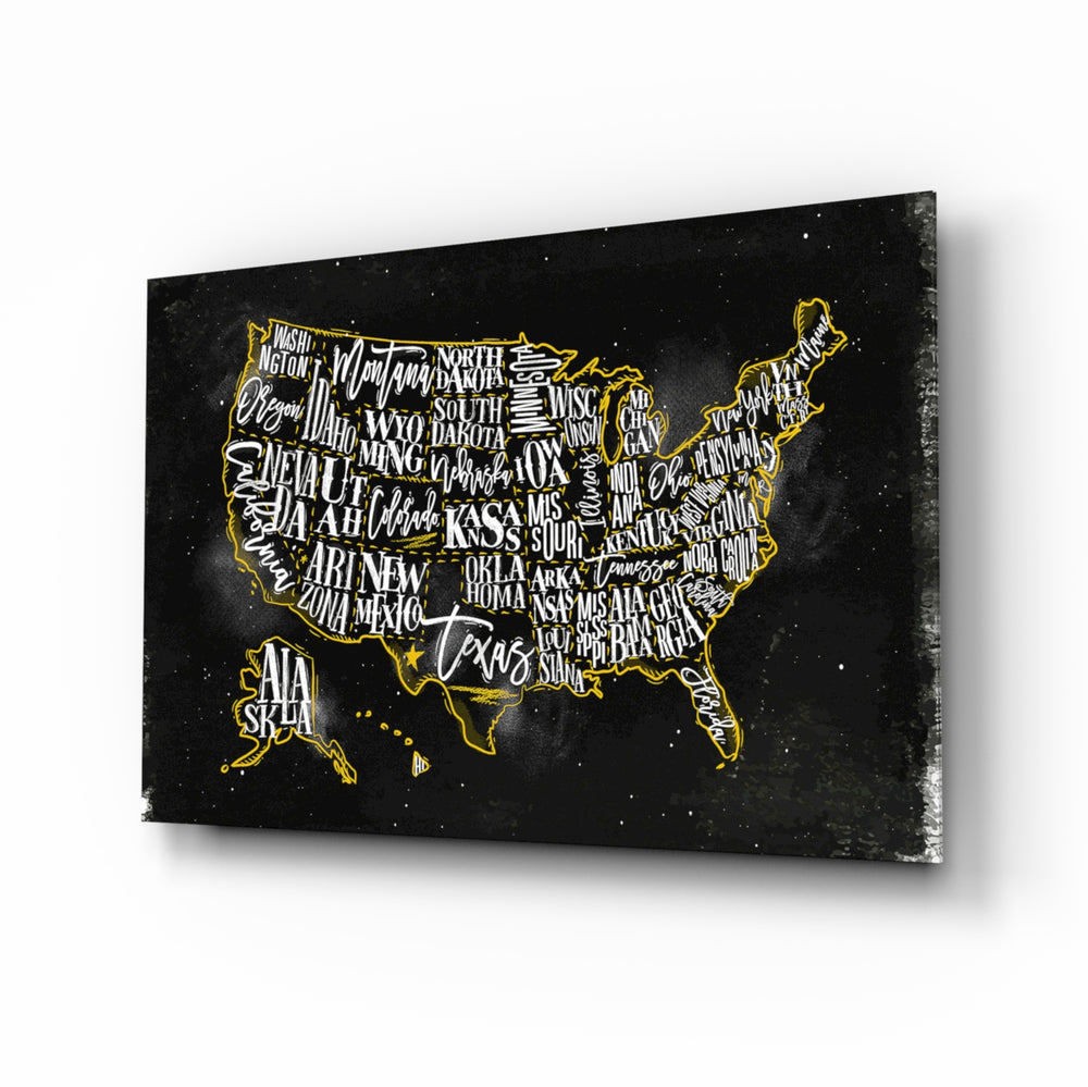 Chalkboard-typography panel bringing scholarly warmth to a contemporary study
