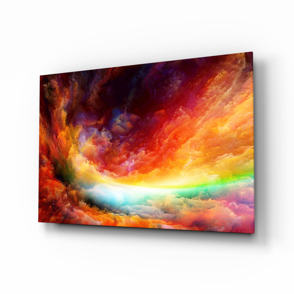 Fantasy-cosmic panel bringing vibrant wonder to a contemporary living space