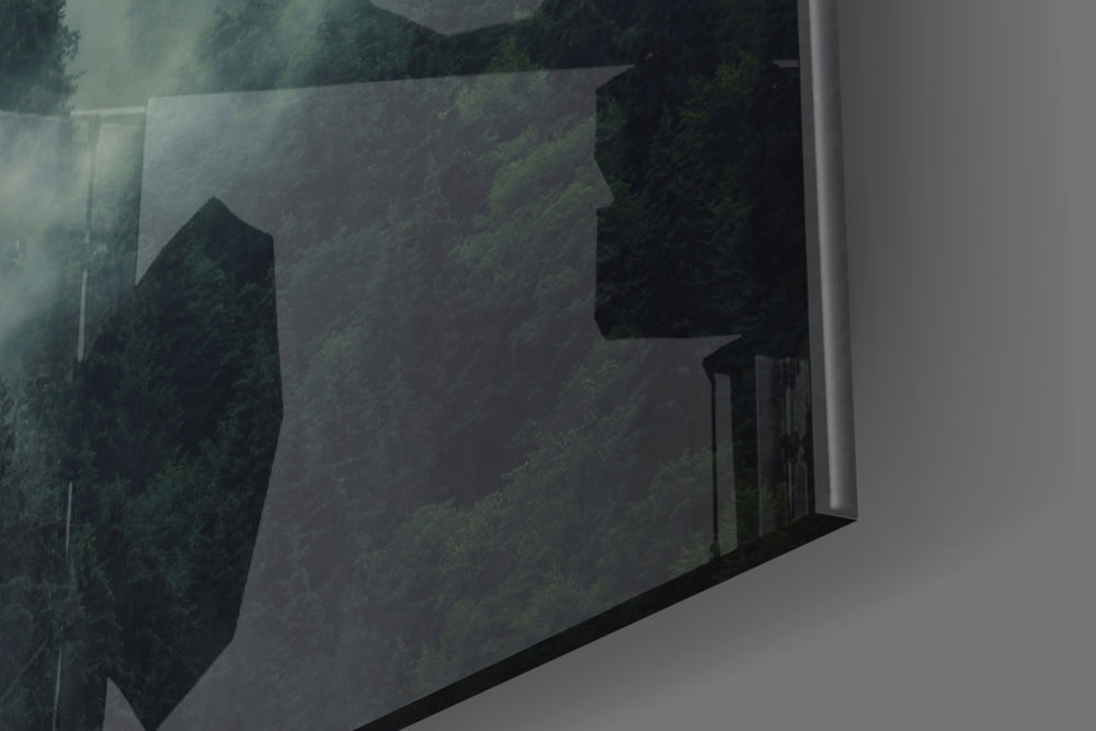 Landscape of Darkness panel catching window light to reveal its tonal calm