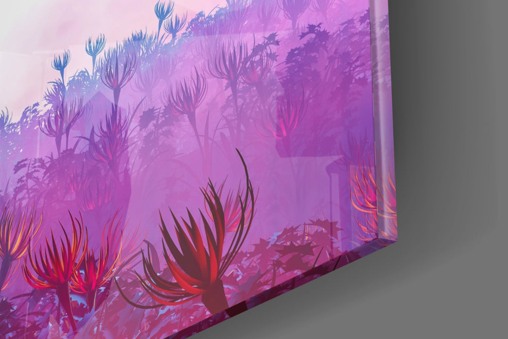 Land of Butterflies panel catching window light to reveal its electric saturation
