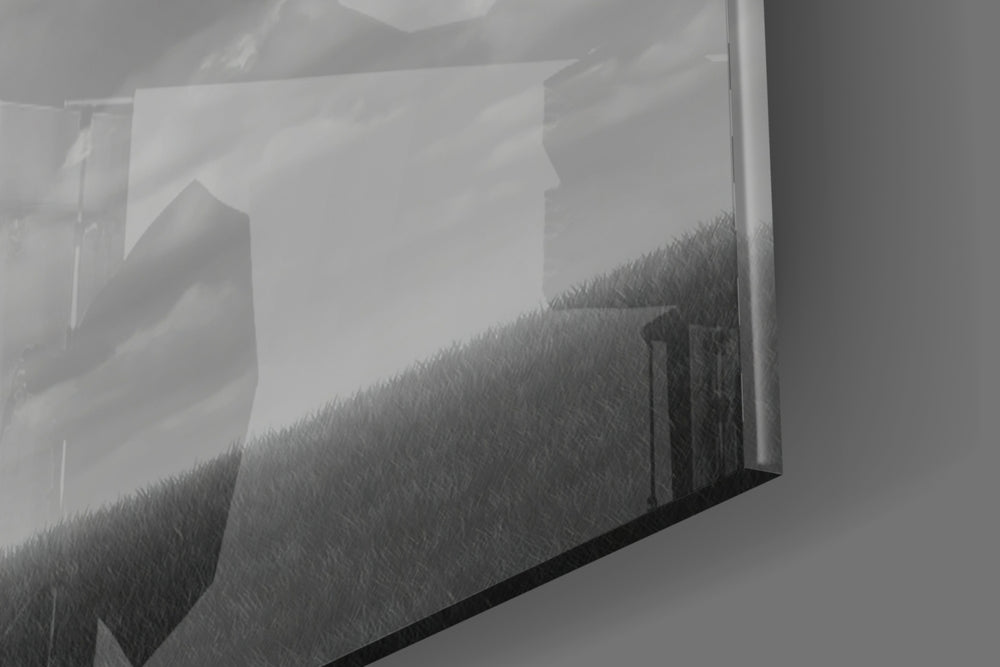 Autumn of Thoughts panel catching window light to reveal its tonal calm