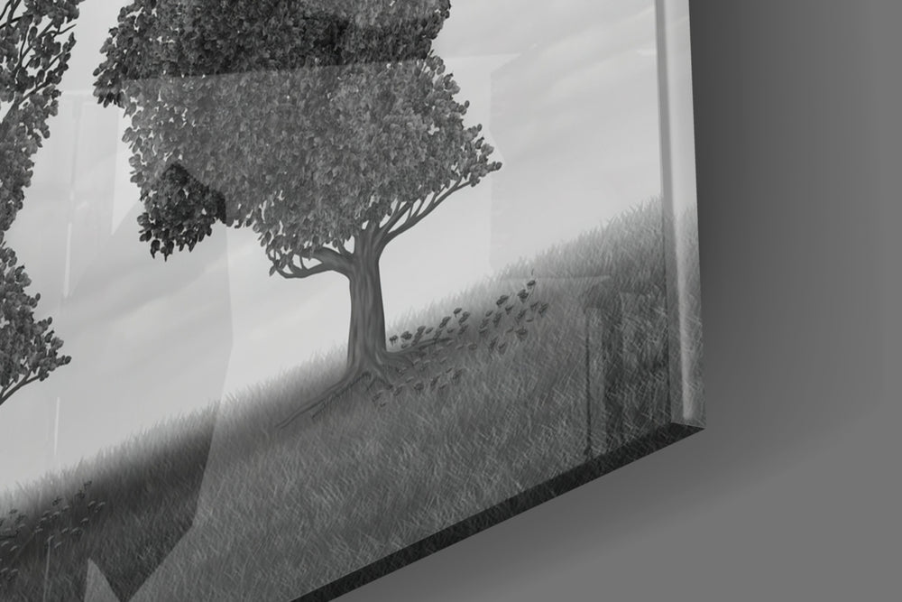 Autumn of Thoughts panel catching window light to reveal its tonal calm
