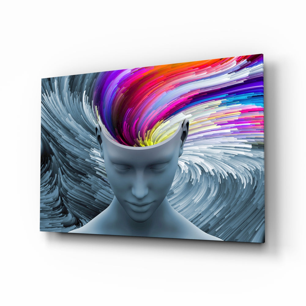 Conceptual-3D panel bringing bold drama to a contemporary office