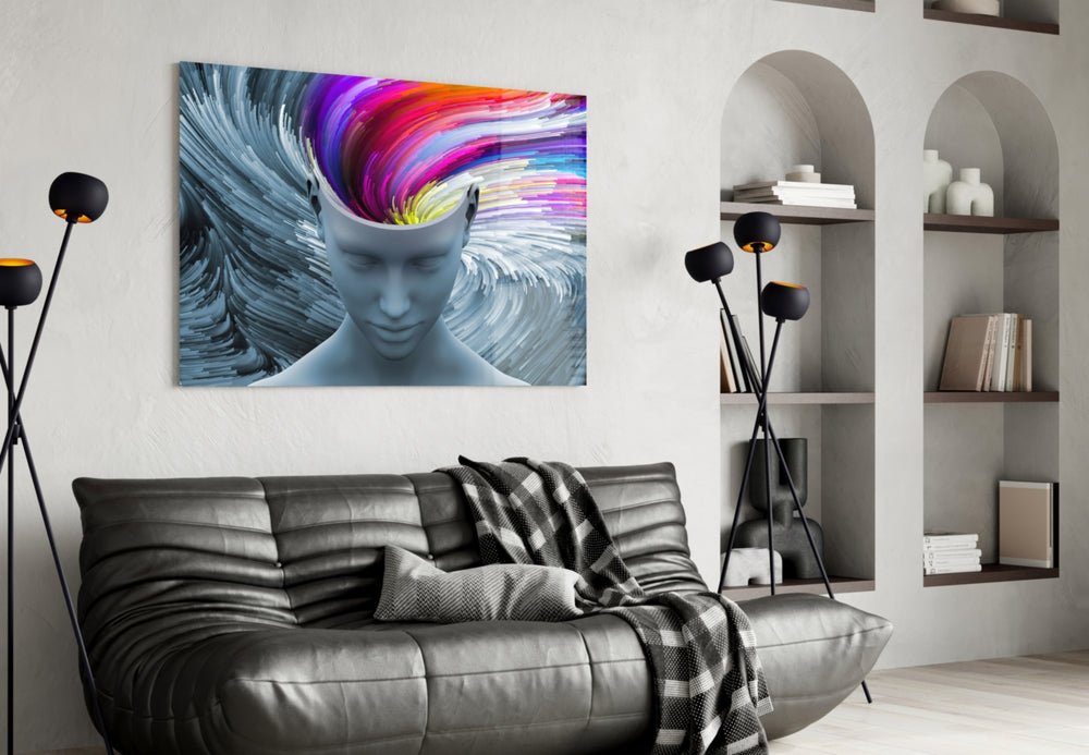 Color of Gray panel adding editorial mood to a gaming room