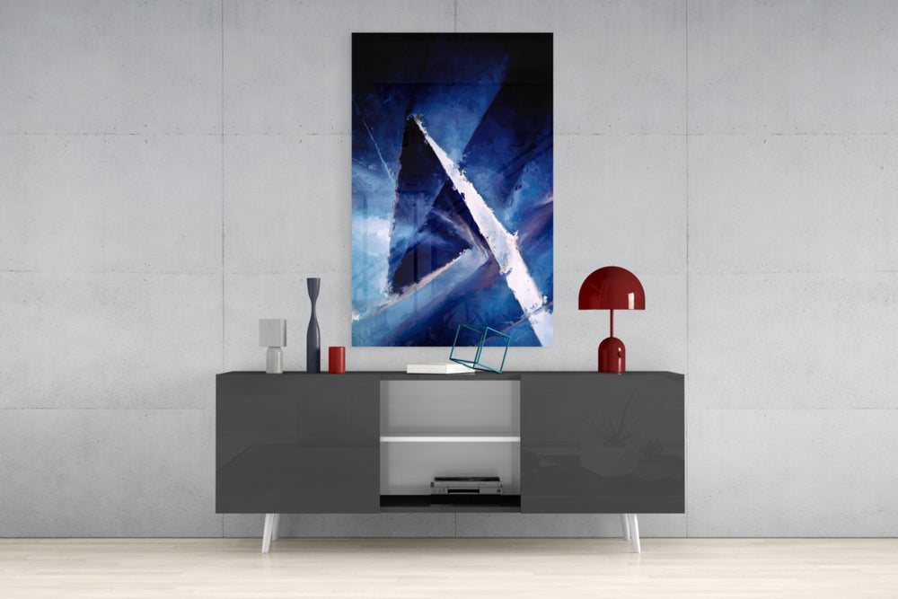 Abstract Glass Wall Art.