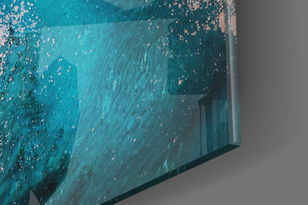 Colors of Abstraction panel catching window light to reveal its tonal calm