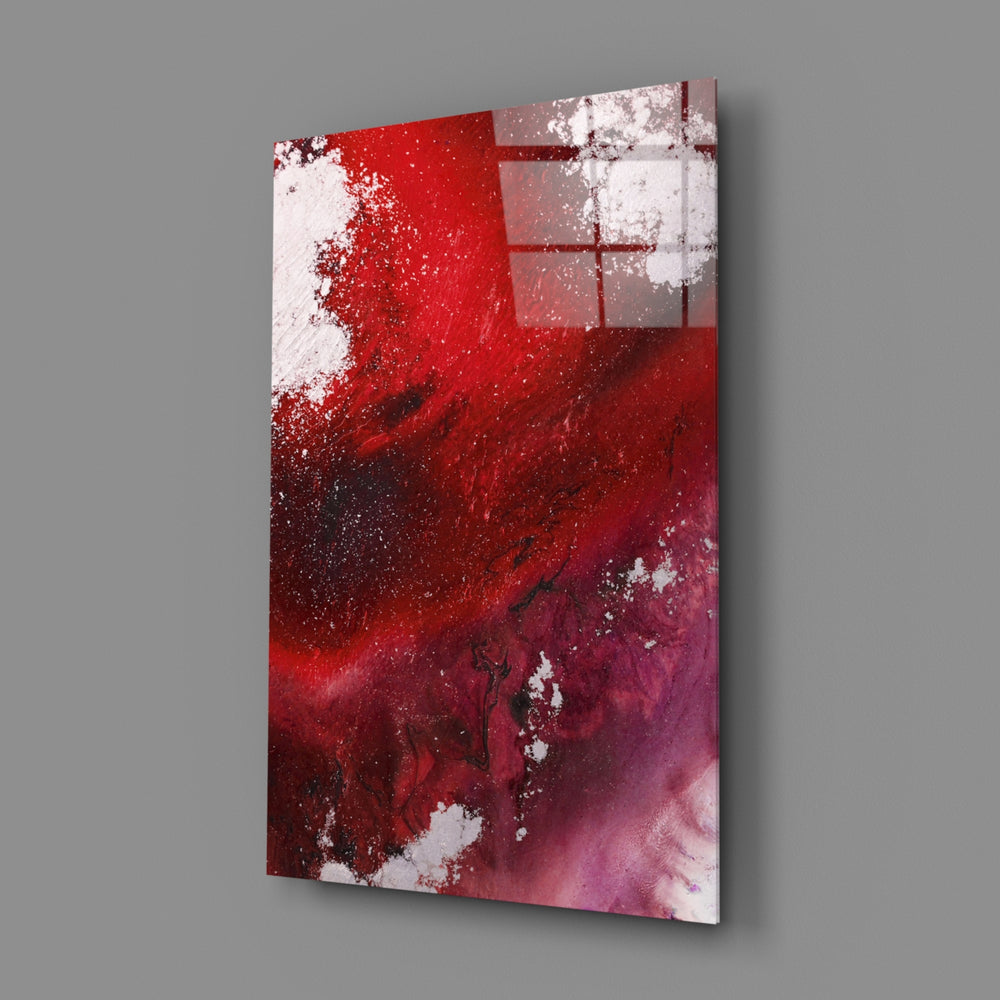 Colors of Abstraction close-up showing crimson plumes and pearl foam