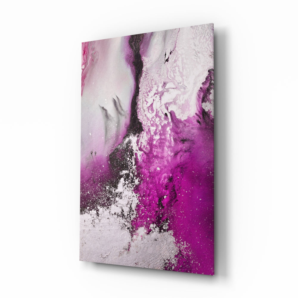 Fluid-pastel panel bringing bold romance to a contemporary lounge