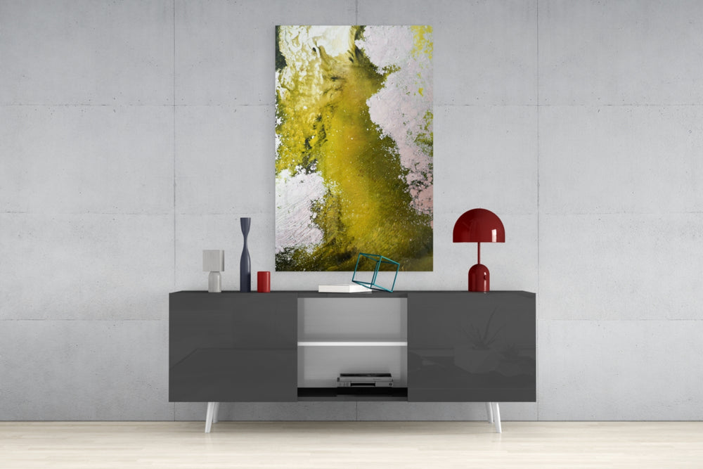 Colors of Abstraction Glass Wall Art.